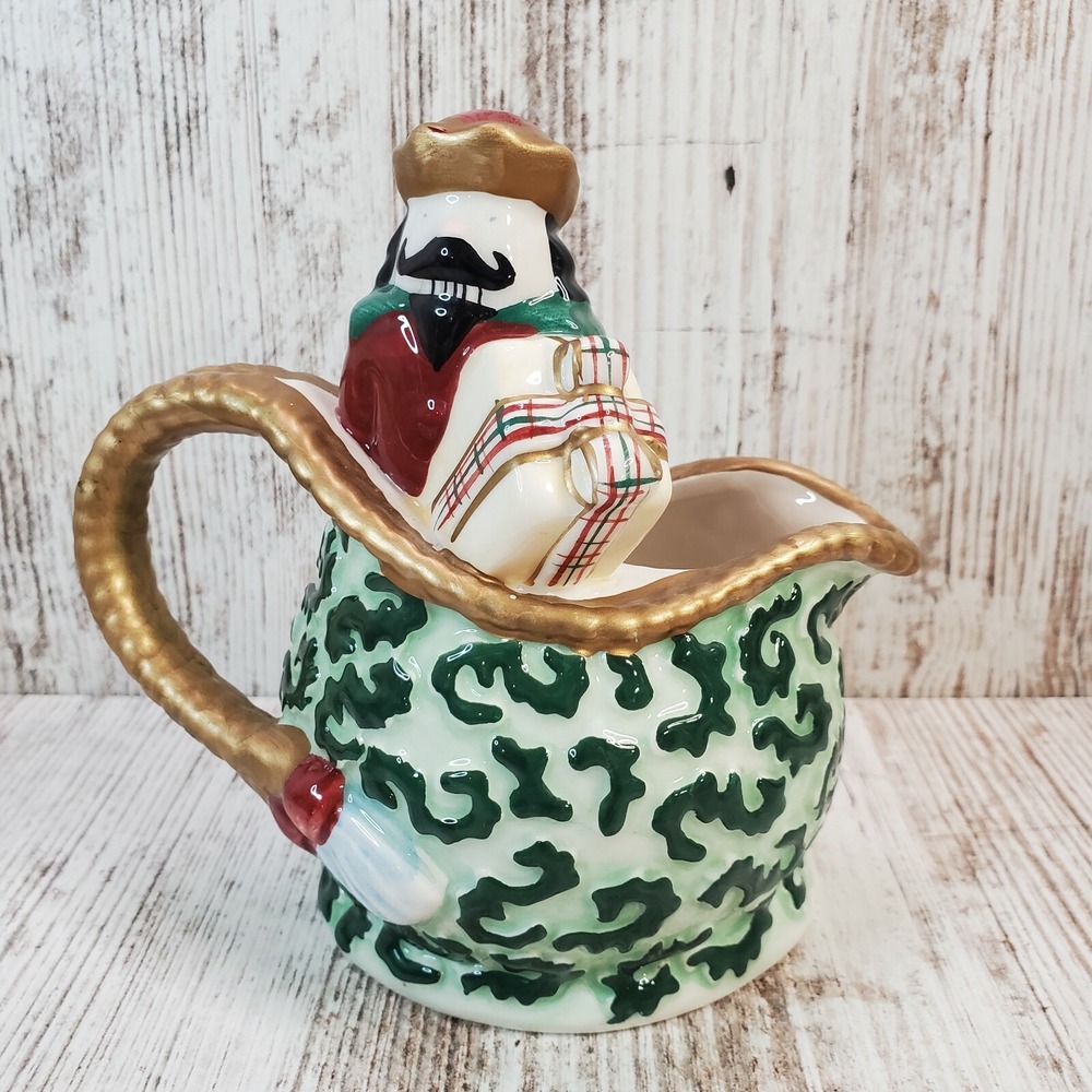 Avon China Christmas Nutcracker Creamer 2001 "St. Nicholas" Holiday Collection